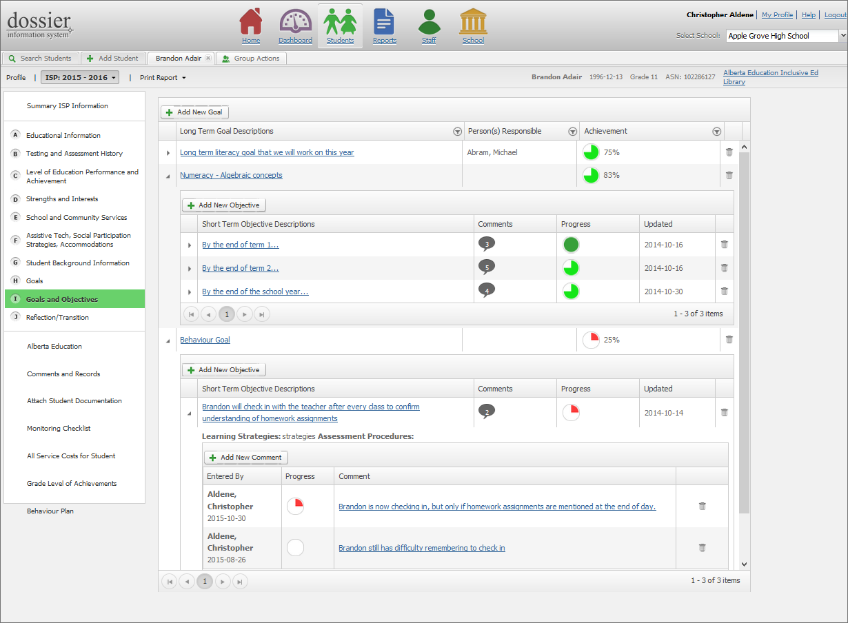 Dossier - Focus on Progress Rather than the Process